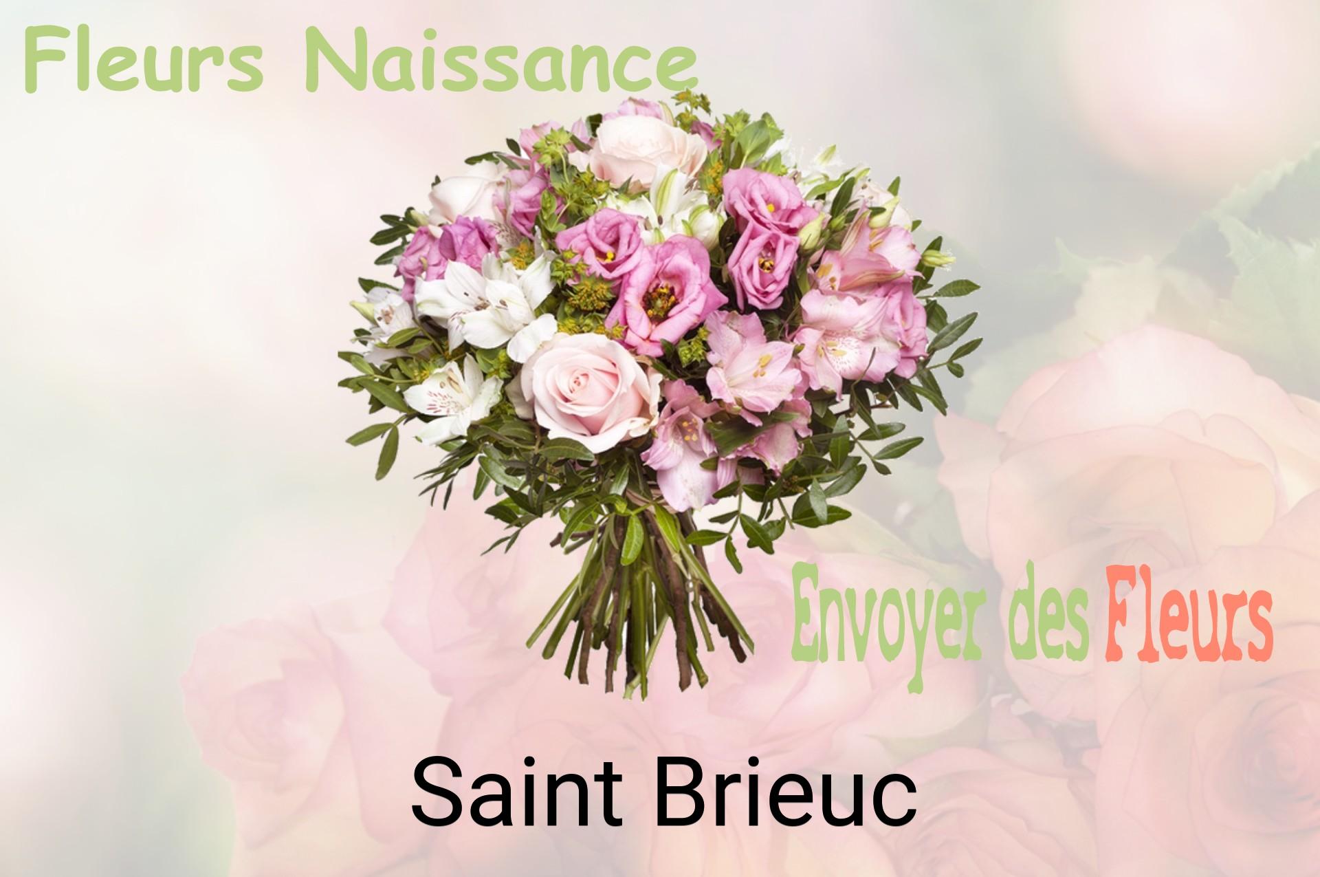 Bouquet de fleurs de naissance livré à Saint-Brieuc